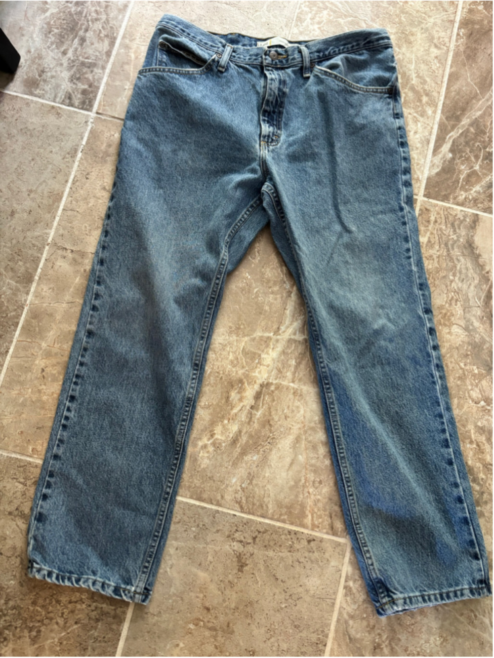 Men's Lee Regular Fit Jeans, Blue, Waist 36 x 29
